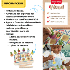 Infografía de beneficios del juego de clasificación de invernadero: madera FSC no tóxica.