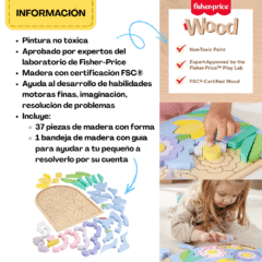 Rompecabezas de madera con certificación FSC y pintura no tóxica