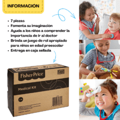 Este set de doctor de 7 piezas ayuda a comprender la visita al médico.