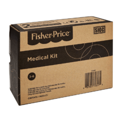 Caja original del set de doctor de 7 piezas, modelo Medical Kit Fisher-Price.